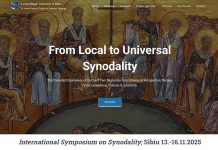 Debutează vineri 14 noiembrie 2025 lucrările Simpozionului Internațional „From Local to Universal Sinodality” la Facultatea de Teologie Ortodoxă din Sibiu